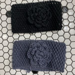 Knit hair band grey or black